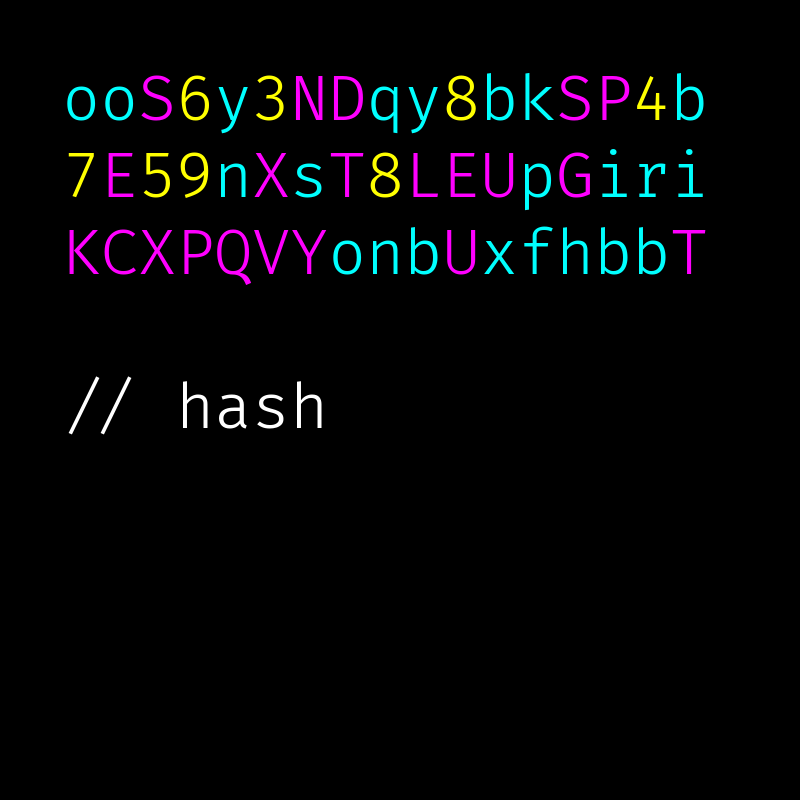 hash #21 static token preview