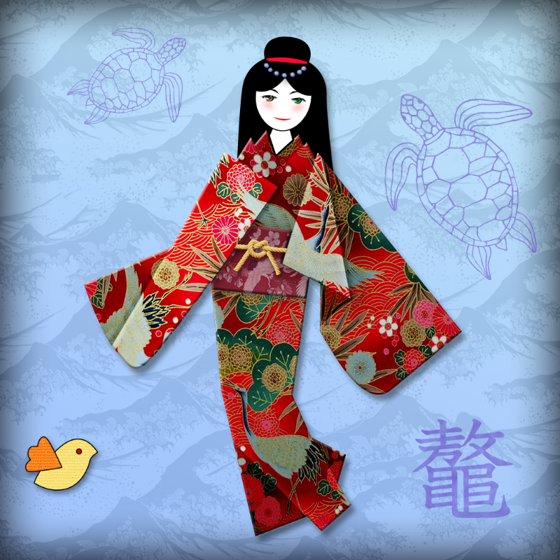 Origami Girls #13 static token preview