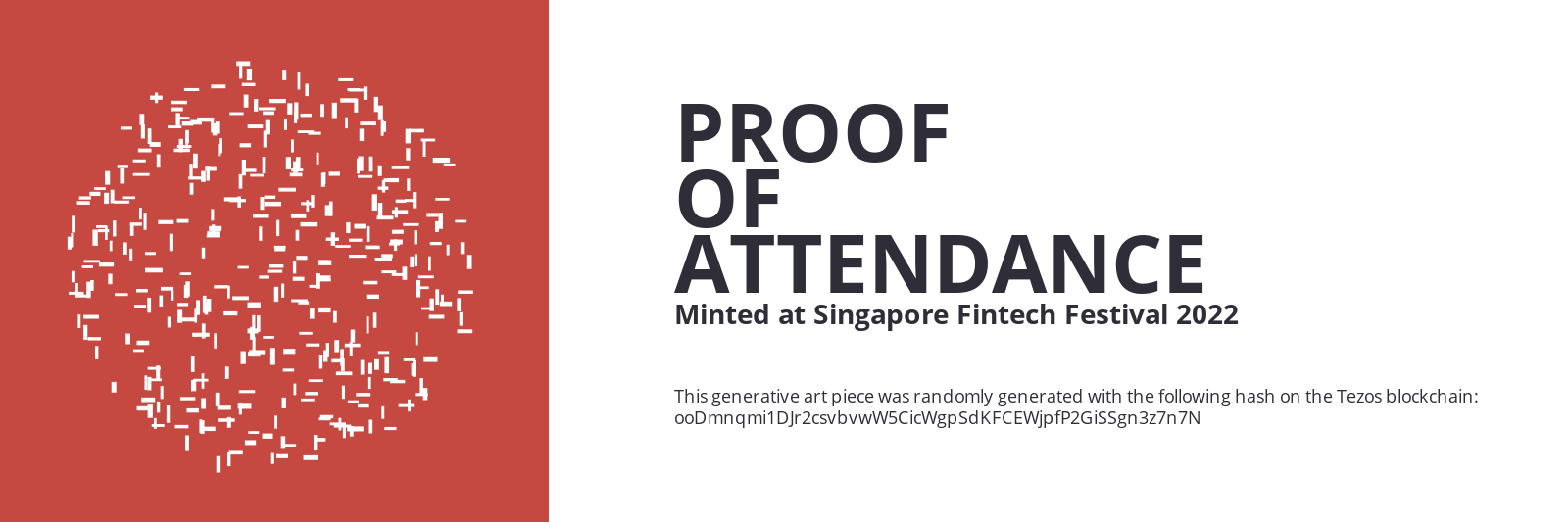 SFF2022 Proof of Attendance Token #494 static token preview