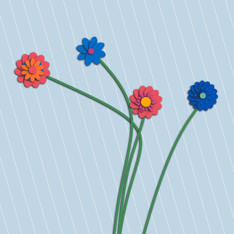 paper flowers #1 static token preview