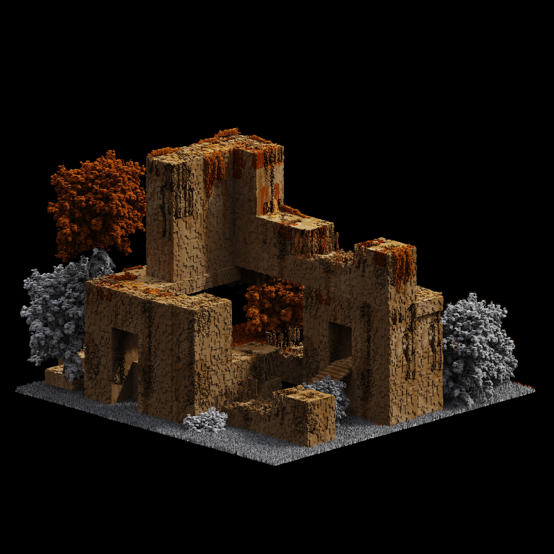 The voxel house #N1 #14 static token preview
