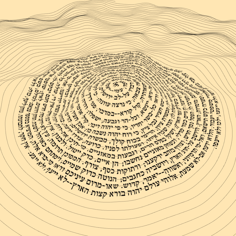 Topographic text #16 static token preview