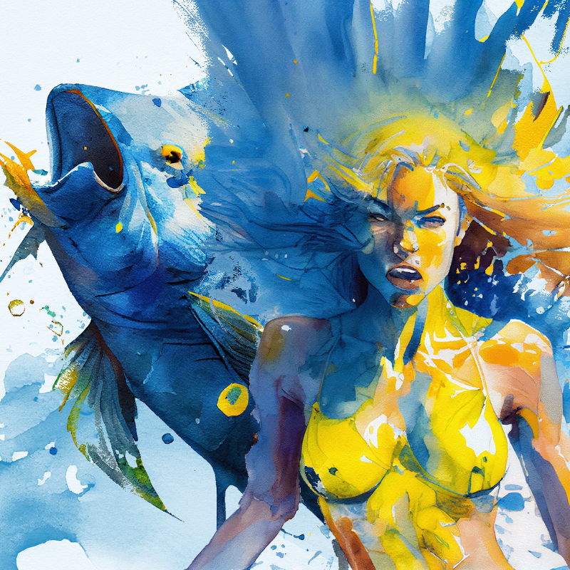 Artemis and Fish #3 static token preview
