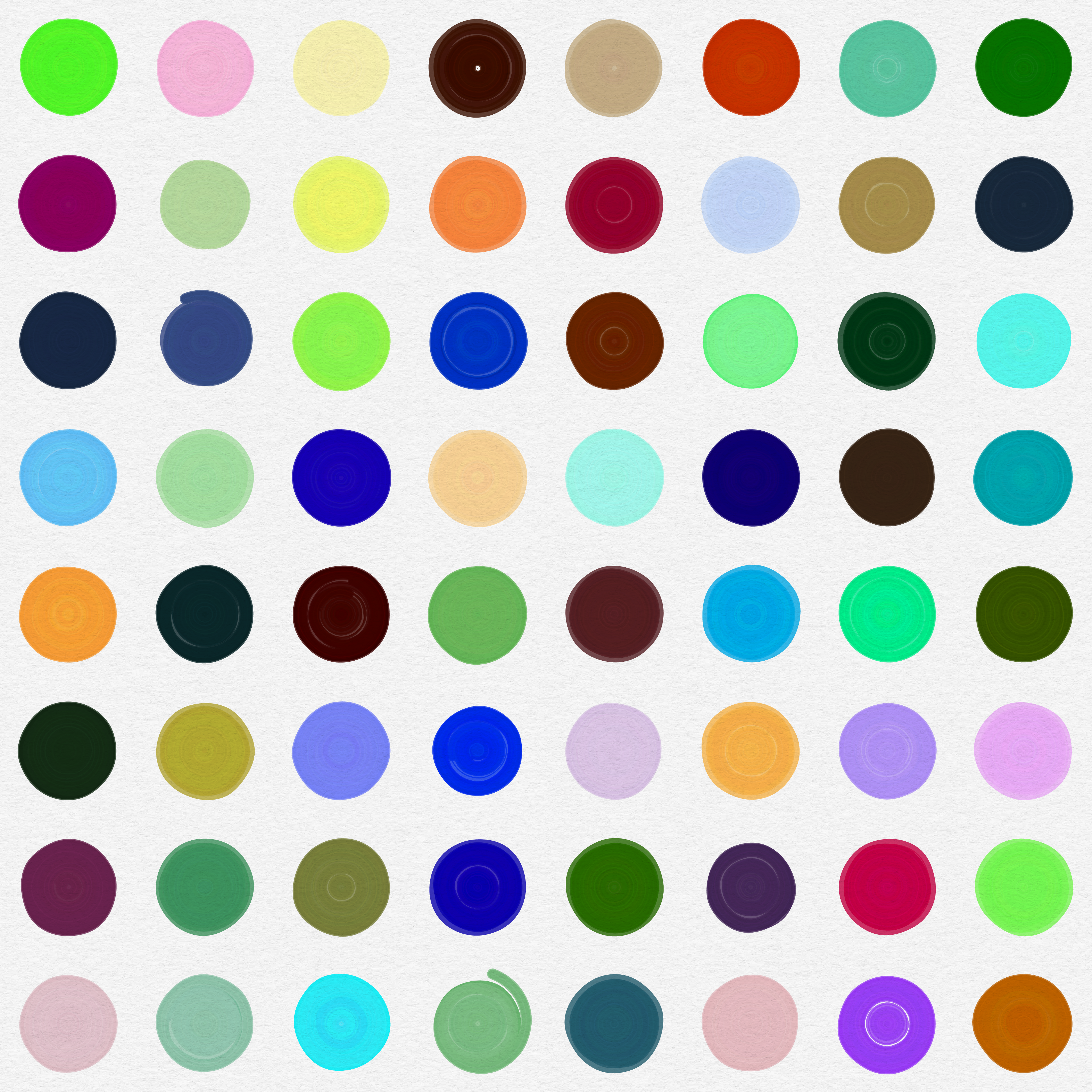 M'Fing Dots on a M'Fing Grid #14 static token preview