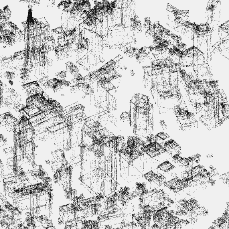 Algorithmic Drawing: Minato City Tokyo #22 static token preview