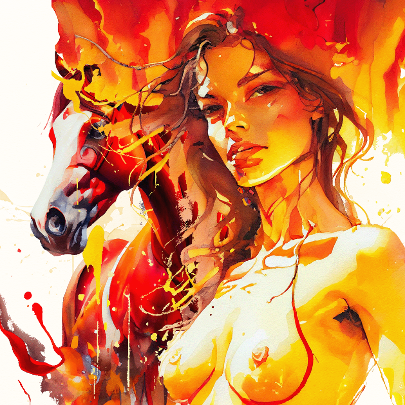 Artemis and Horse #16 static token preview