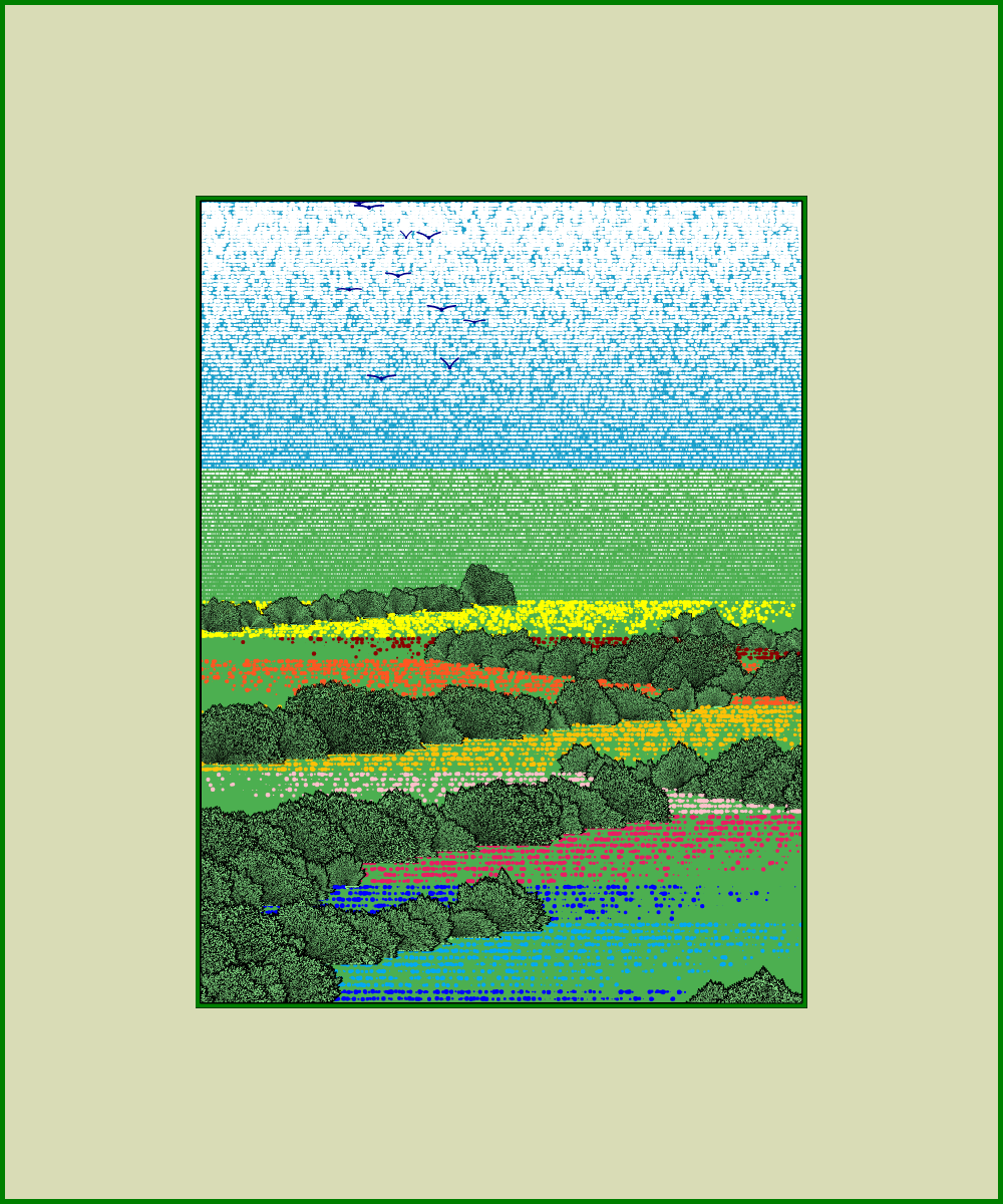 Fields of flowers #25 static token preview