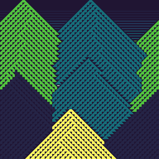 Cellular Mountains #17 static token preview