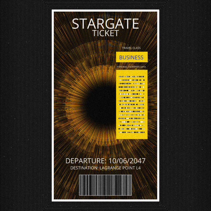 Stargate Ticket #9 static token preview