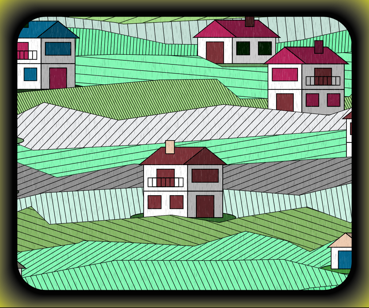 Rainy village #24 static token preview