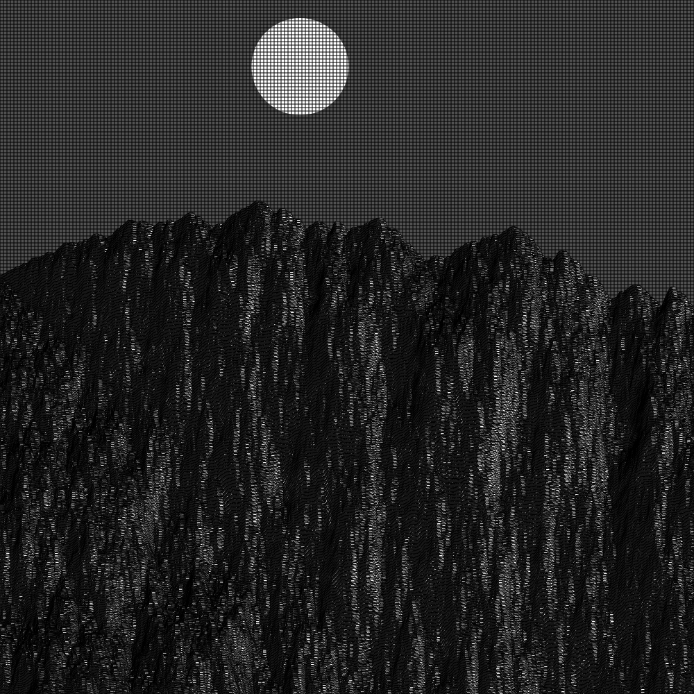 Classic generative landscape #15 static token preview