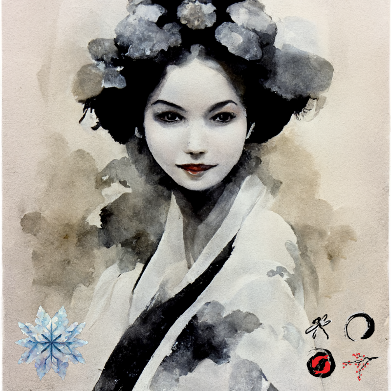 Winter Geisha #14 static token preview
