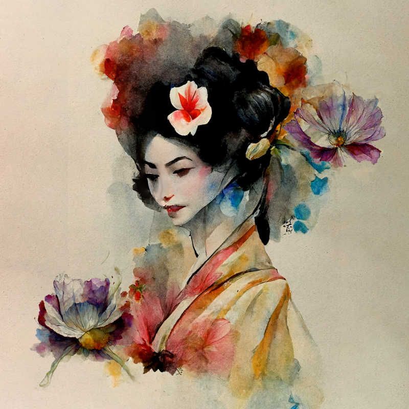 Flower Geisha #7 static token preview