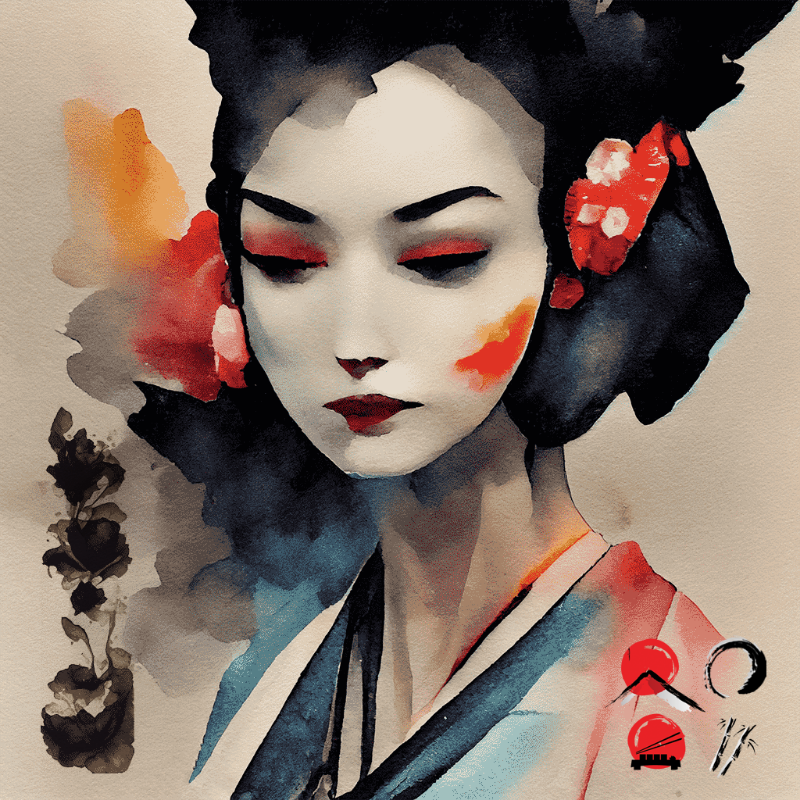 Black Rose and Geisha #15 static token preview