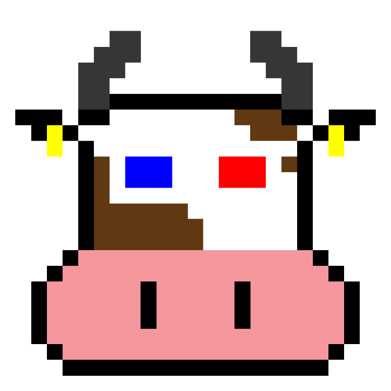 pixel cow #21 static token preview