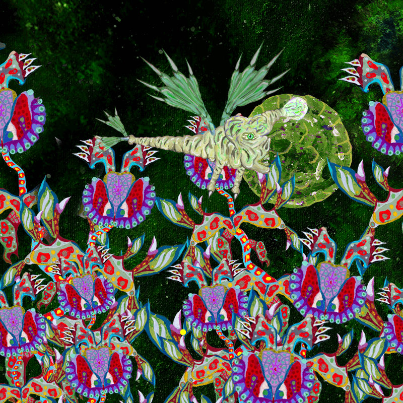Fireflies and Flower Gardens #4 static token preview