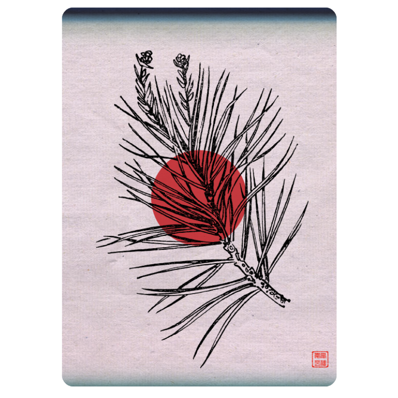 Zen flower card #27 static token preview