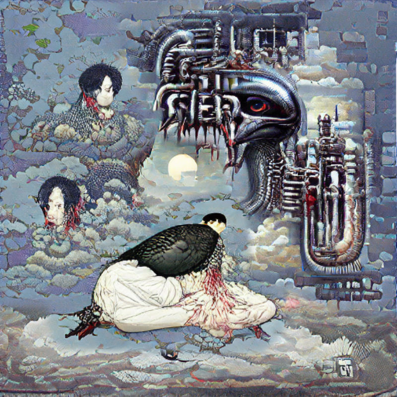 Pigeon Sat on a Brain Reflecting Existence #15 static token preview