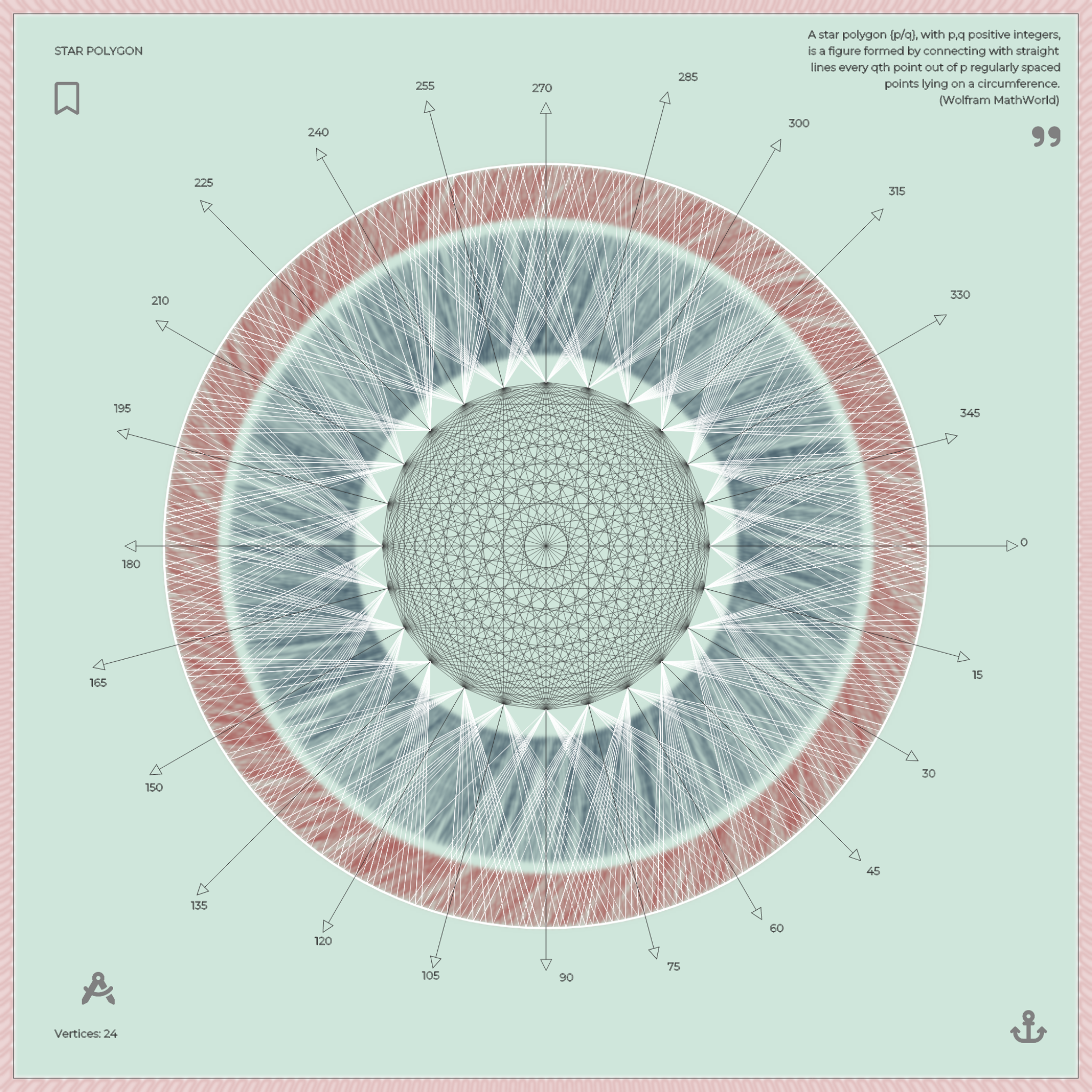 Star polygon II #10 static token preview
