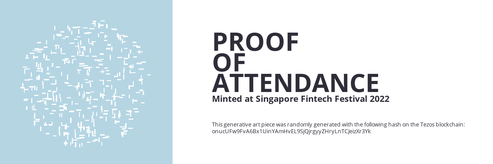 SFF2022 Proof of Attendance Token #5 static token preview