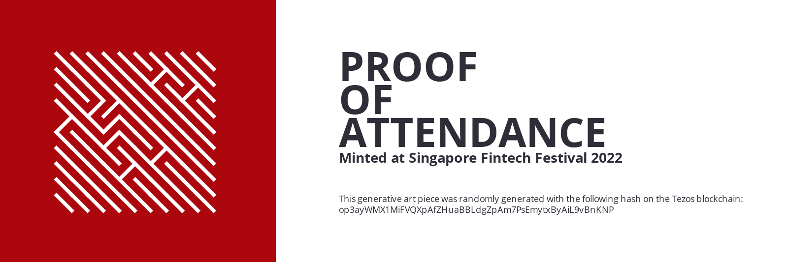 SFF2022 Proof of Attendance Token #2570 static token preview