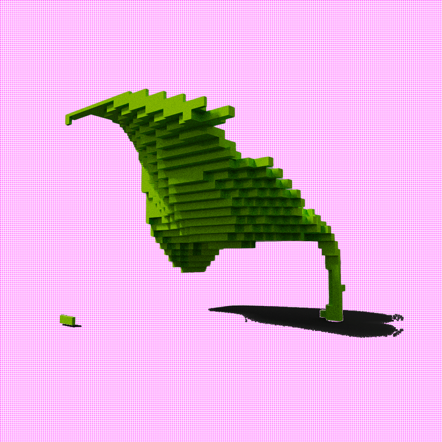 ‘Low-Res’ poems #23 static token preview