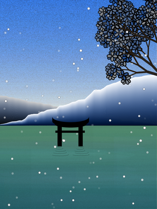 Winter morning in a village near Tokyo #13 static token preview