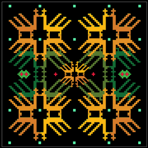 Pixel-Bird Motif project preview