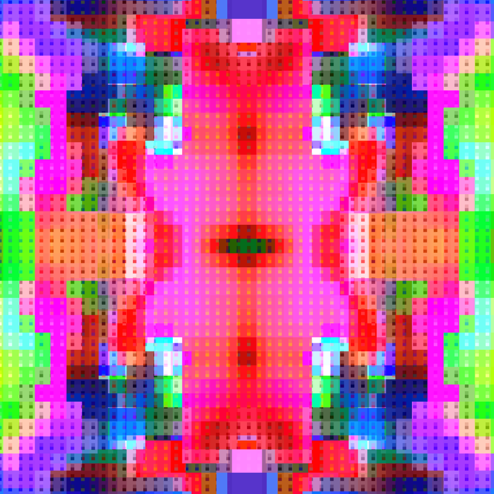 Magical Pixelated Kaleidoscope #4 static token preview