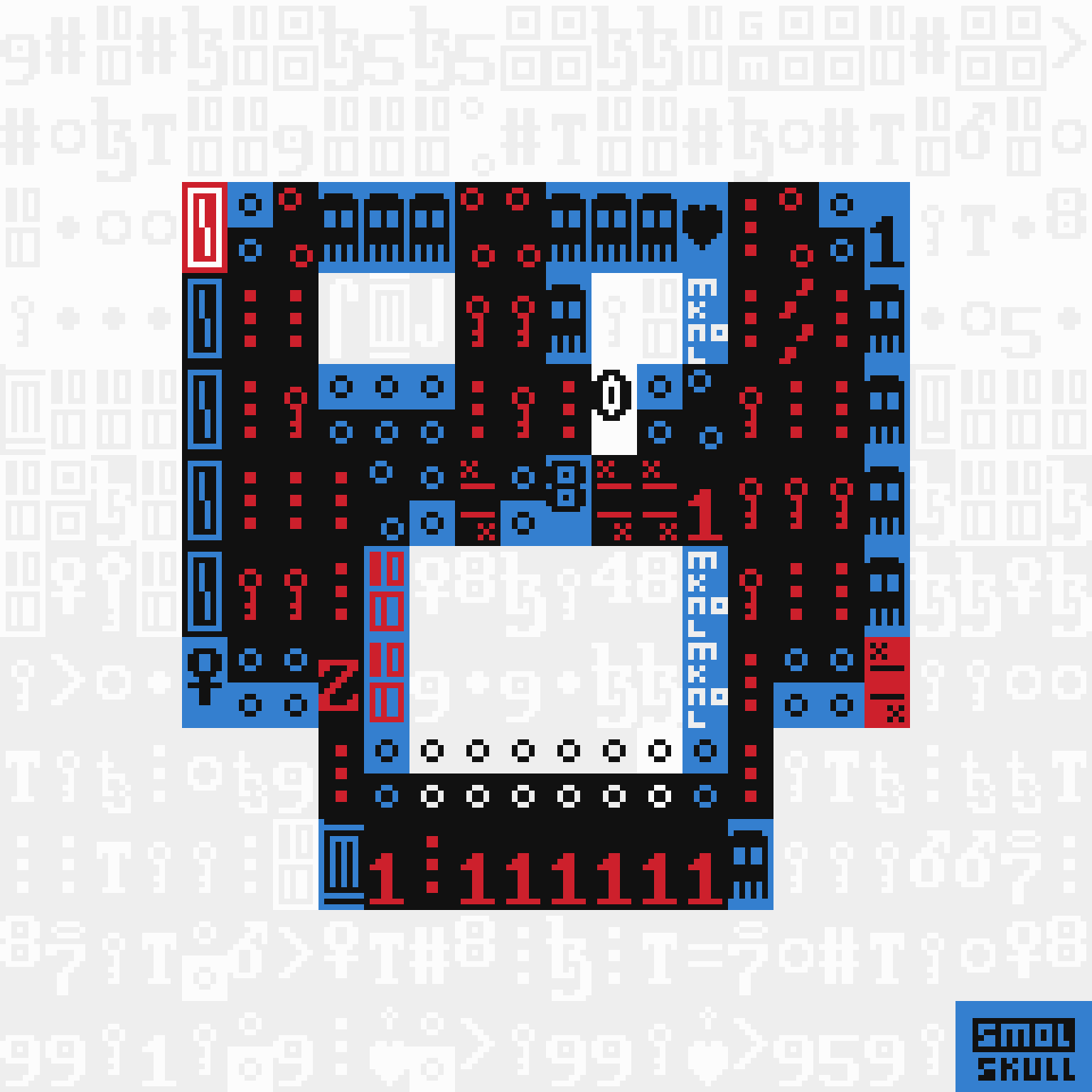 ASCII-SMOLSKULL #8 static token preview