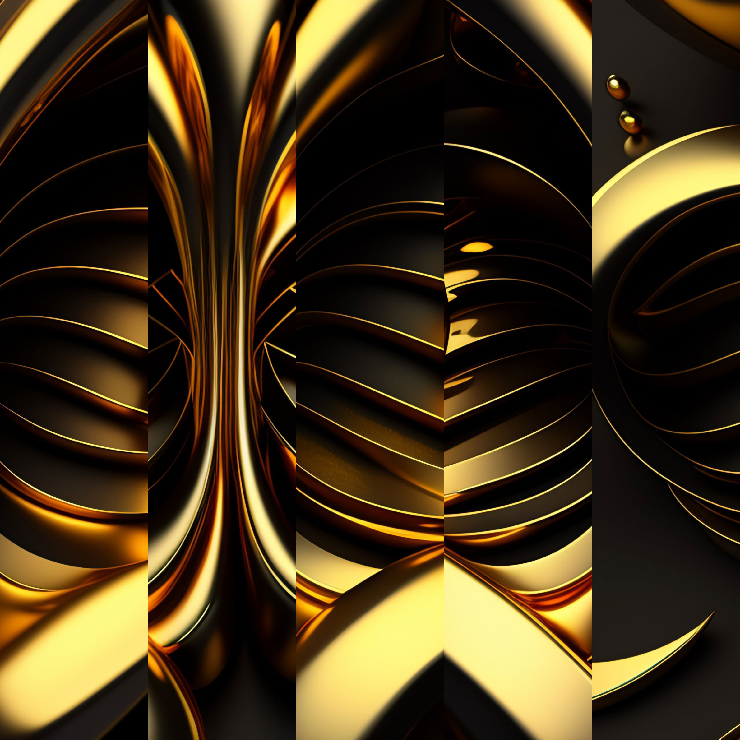 Golden Waves #3 static token preview
