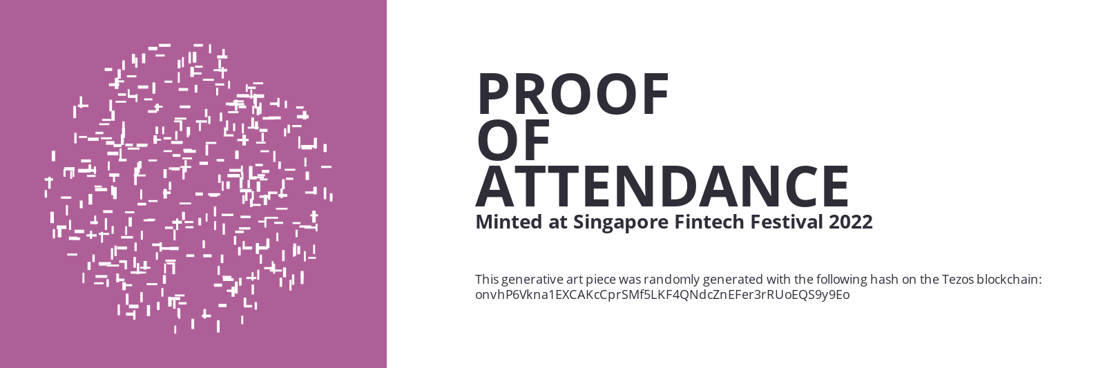 SFF2022 Proof of Attendance Token #711 static token preview