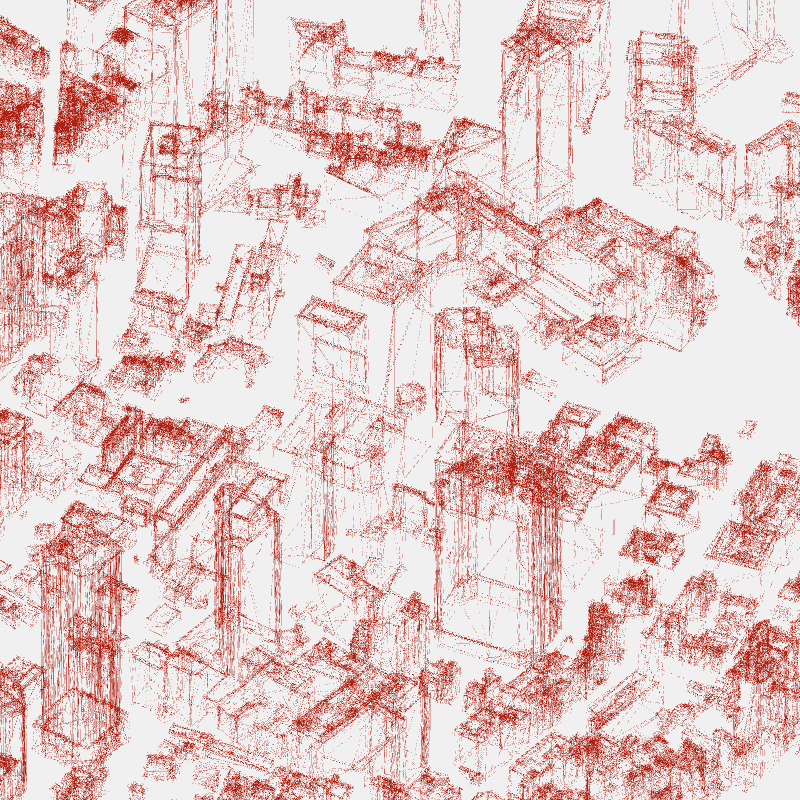 Algorithmic Drawing: Minato City Tokyo #23 static token preview