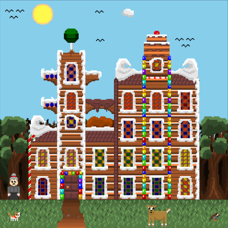 2D Mansion Candy House #5 static token preview