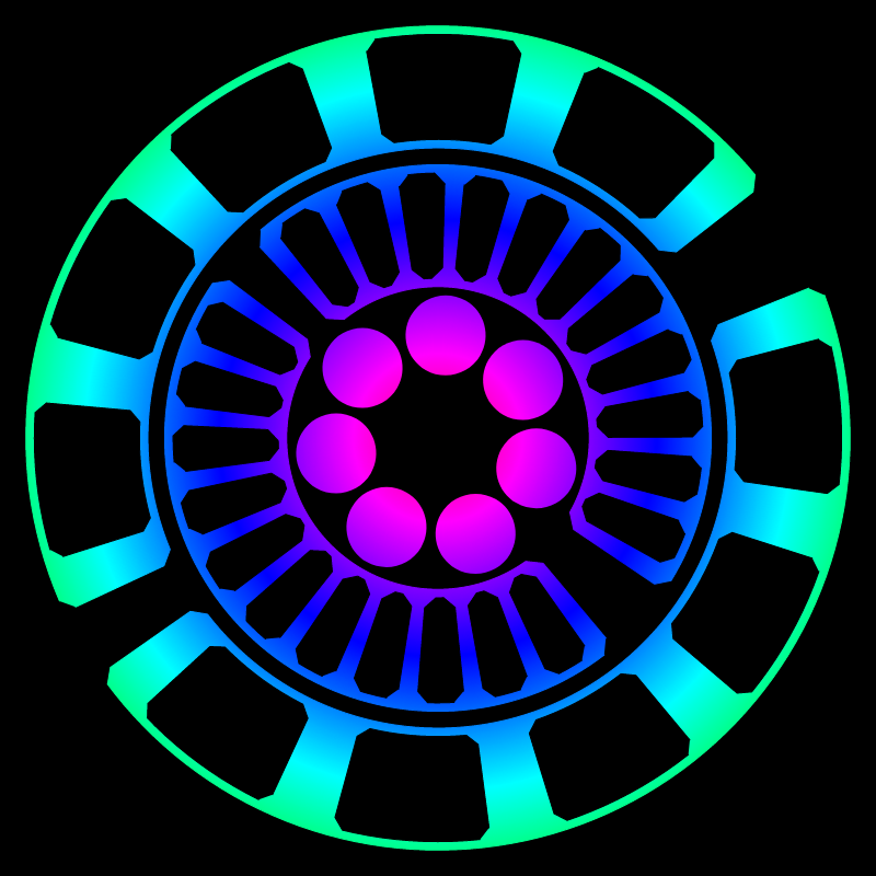 Prime Numbers Clock #7 static token preview
