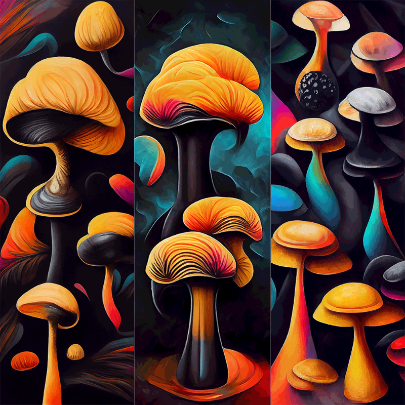 AI Mushroom #8 static token preview