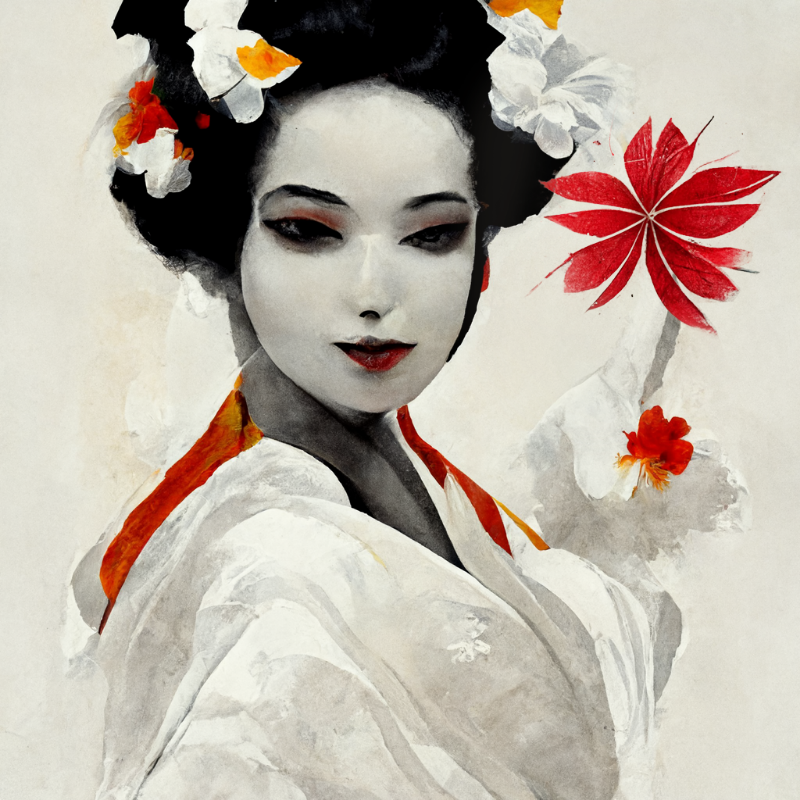 White Geisha #7 static token preview