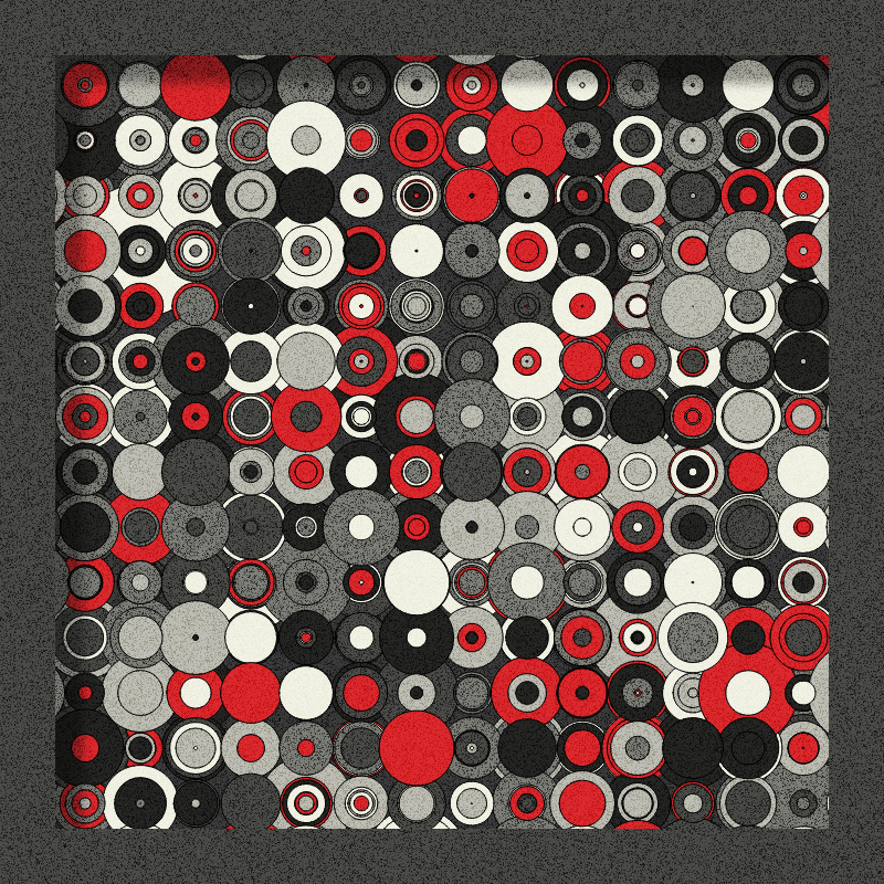 Red, Grey and Circles #10 static token preview