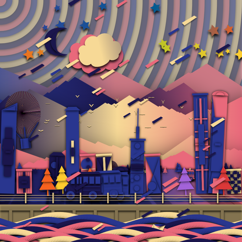 Paper Art 2.5D #13 static token preview