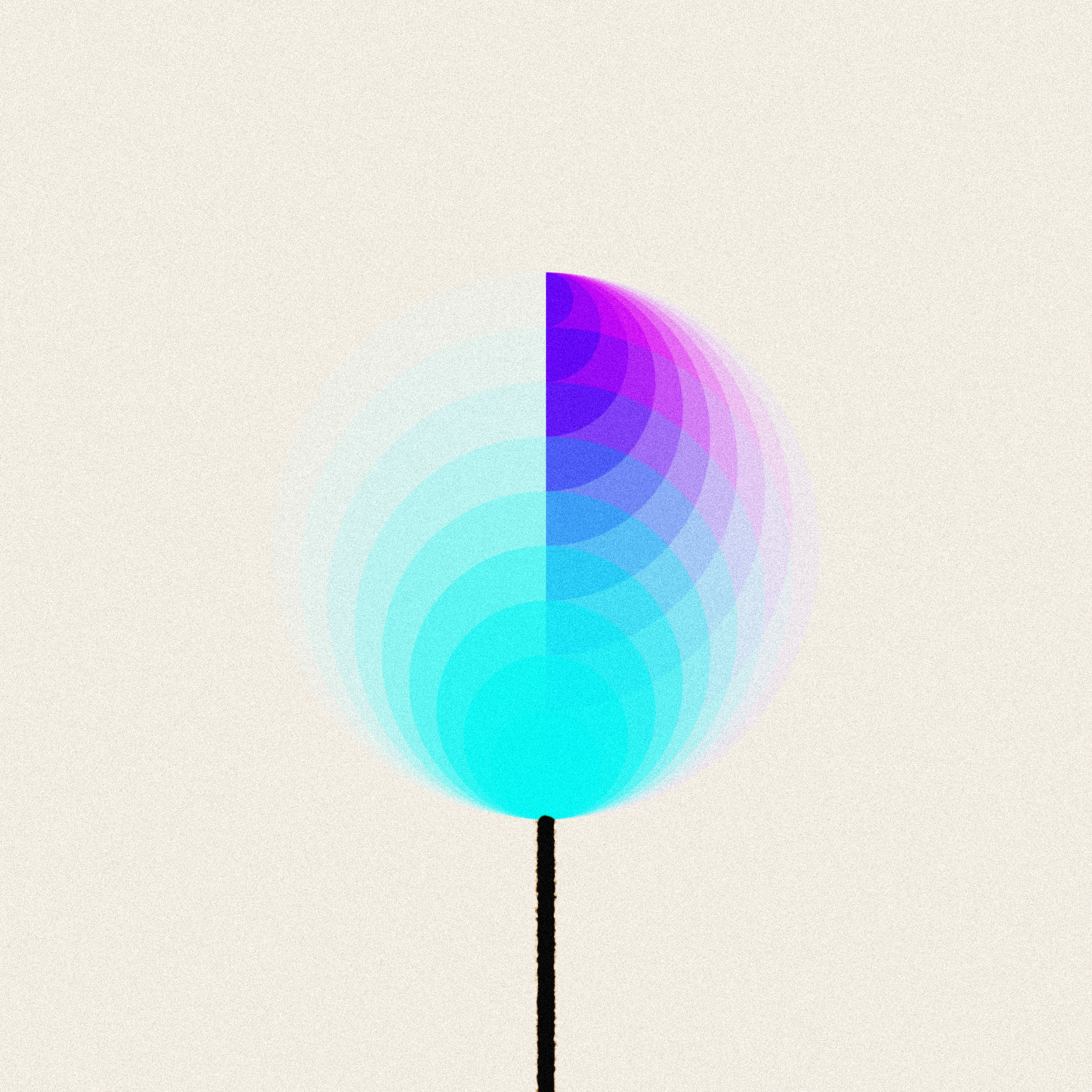 Fx(hash) Generative Birthday Candle #6 static token preview