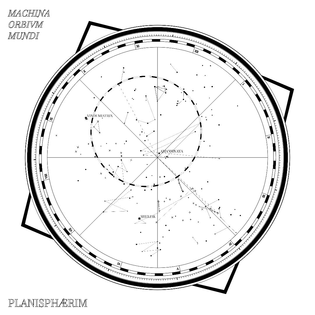 A Fictional Map Of Constellations #1 static token preview