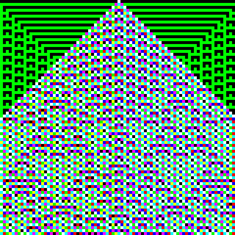 RGB Elementary Cellular Automaton #59 static token preview
