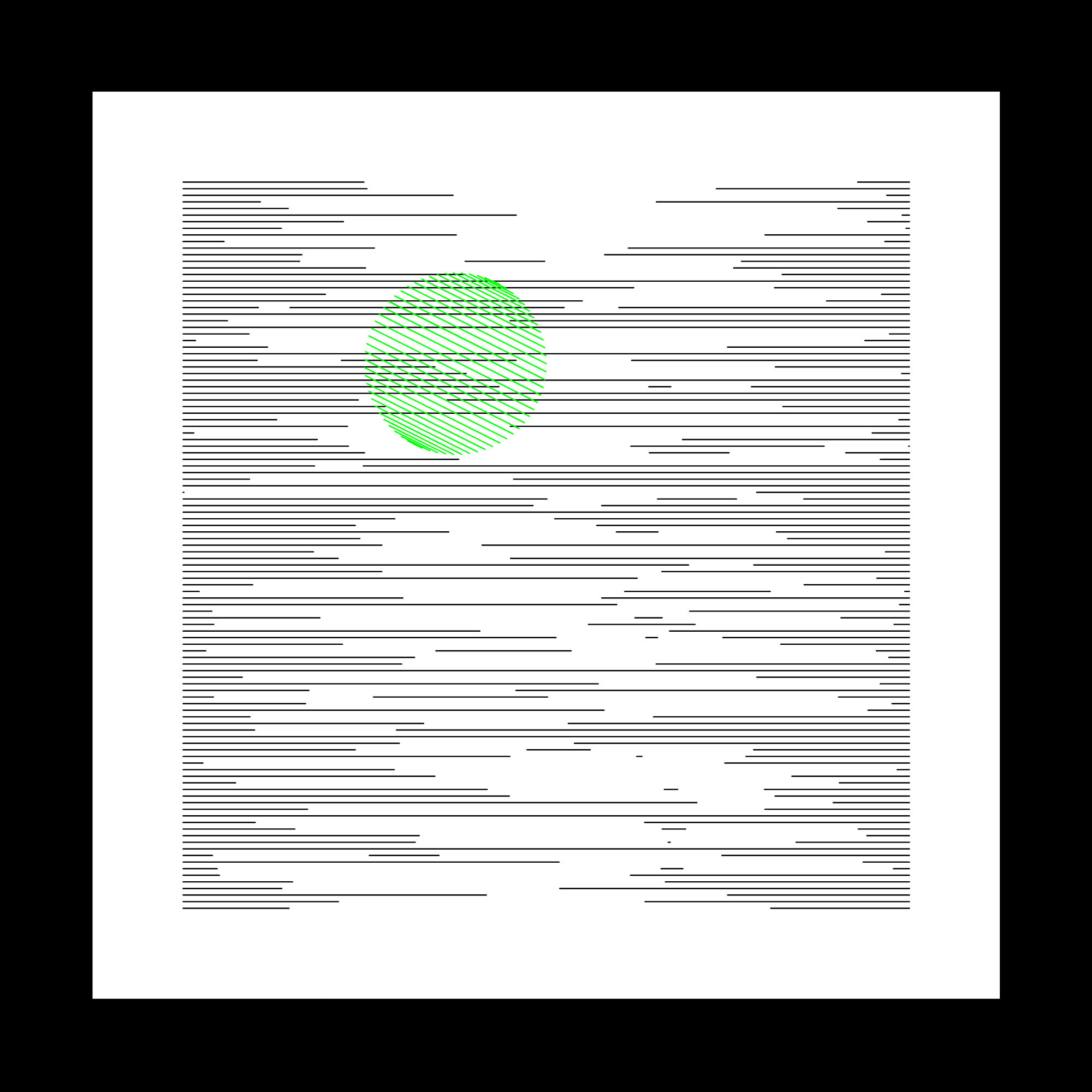 111 lignes horizontales et un rond #5 static token preview