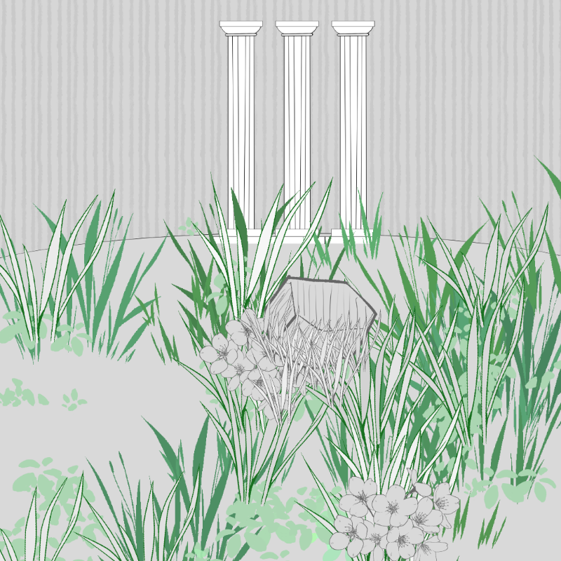 Wild Grass and Rubble #25 static token preview