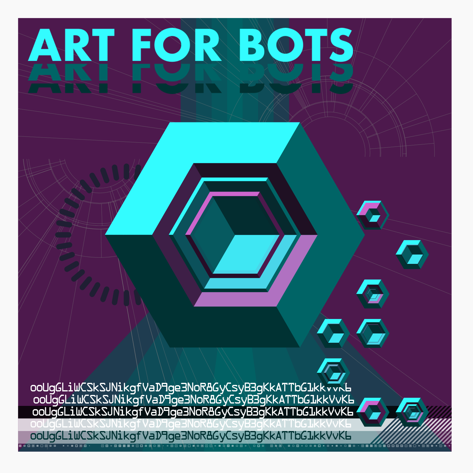 Hexagones - Art forBots forHumans forPrint #15 static token preview
