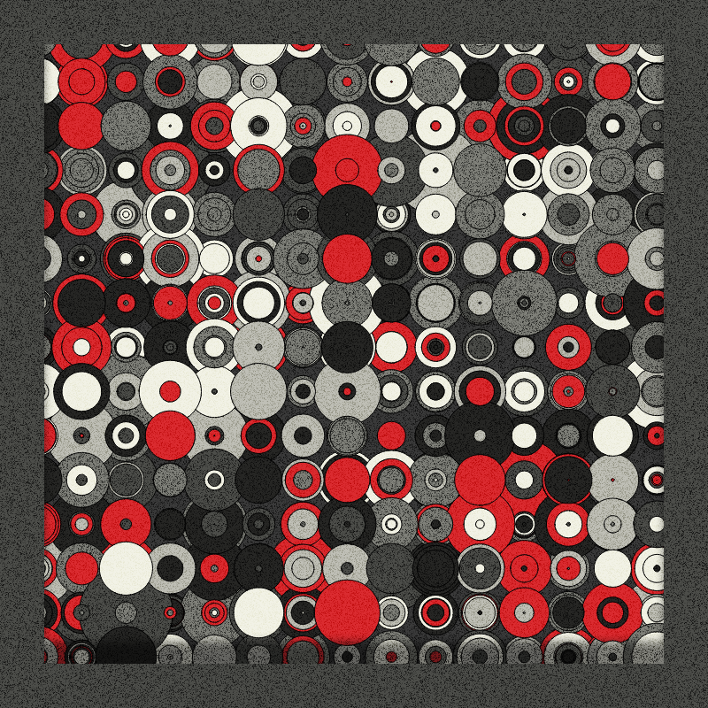 Red, Grey and Circles #12 static token preview