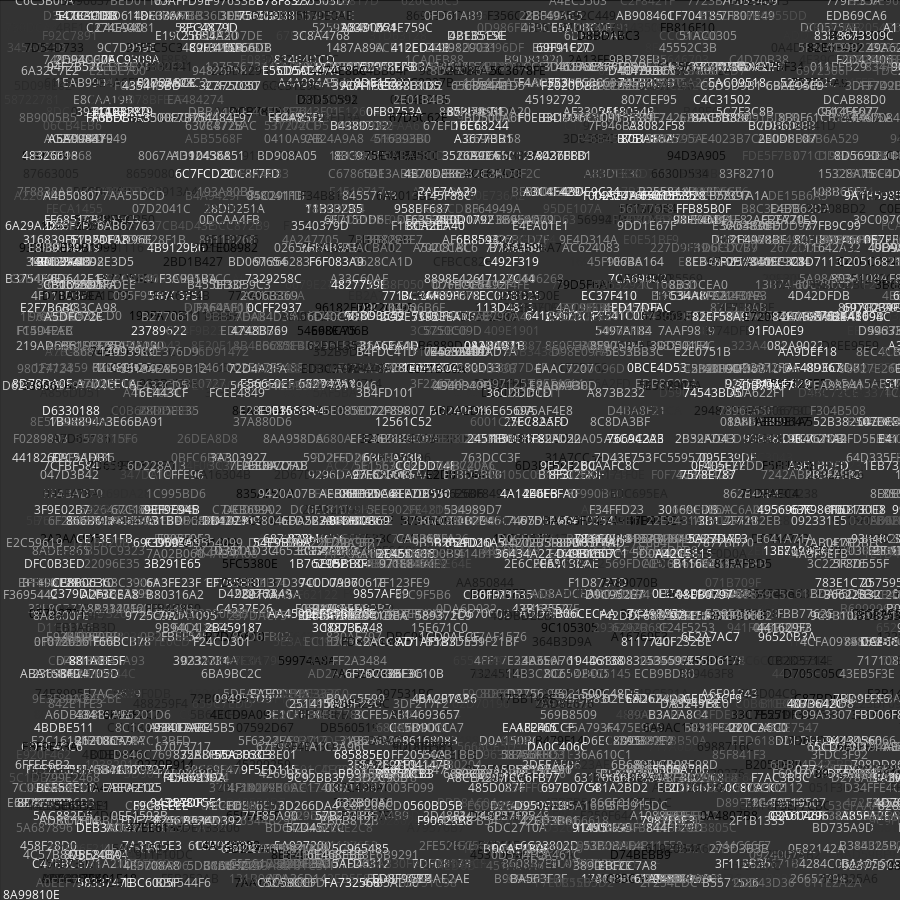 Painting by Random Hexadecimal Numbers #23 static token preview
