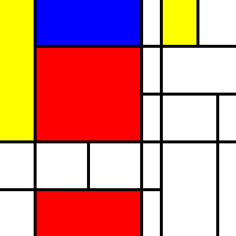 compositioninredblueandyellow.art, (NFT) #11 static token preview