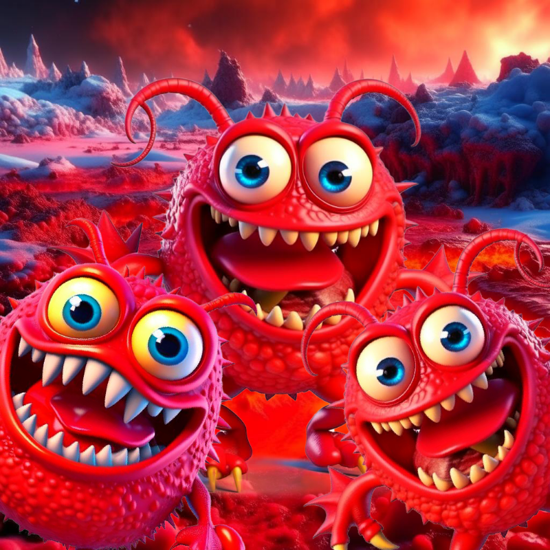 Red Monsters #6 static token preview