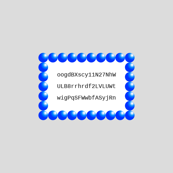 Frame of the operation hash #9 static token preview